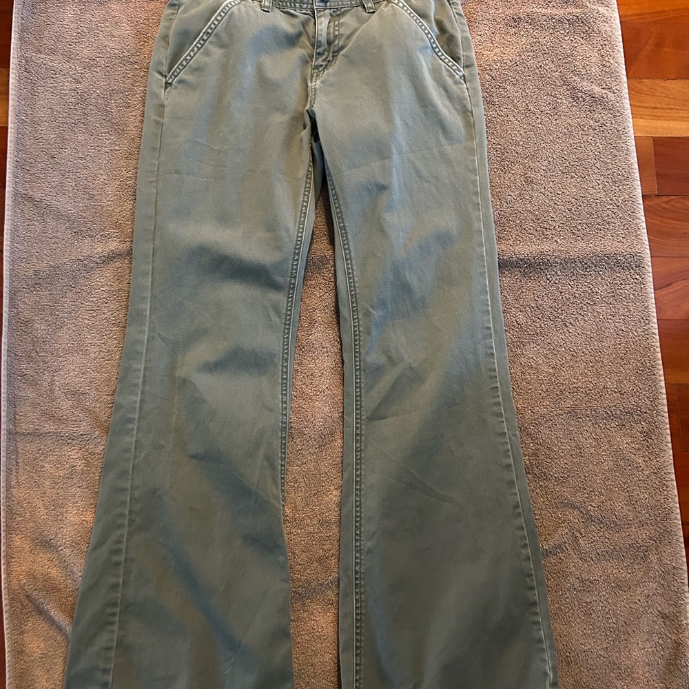 Women's Vintage Calvin Klein Wide-Leg Jeans in Olive Green- NEW